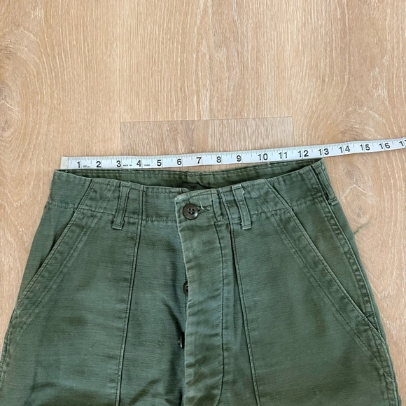 26” waist distressed green pants high rise unique - Picture 11 of 16